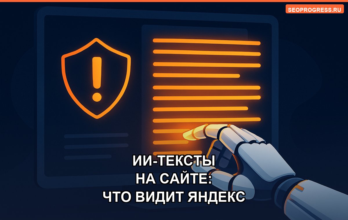 ИИ-тексты на сайте: за что Яндекс понижает и как писать безопасно
