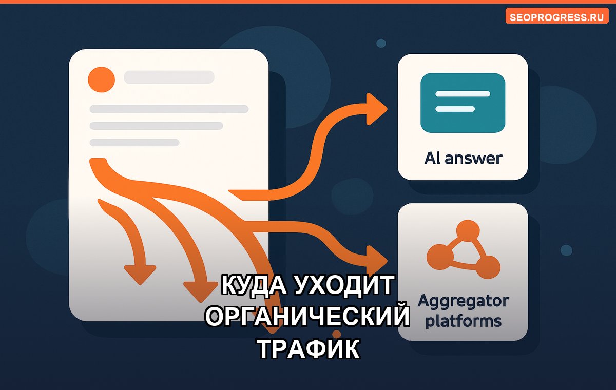 Куда уходит органический трафик: ИИ-ответы, агрегаторы и реклама